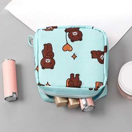 Cosmetic Organiser Female Tampon Storage Bags Waterproof Mini Sanitary Napkin Toiletry Bag Travel Cosmetic Makeup Bag Stranger Things Y240503