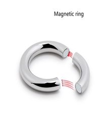 5 Size For Choose Heavy Duty Male Magnetic Ball Scrotum Stretcher Metal Penis Cock Lock Ring Delay Ejaculation Bdsm Sex Toy Men SH4286204