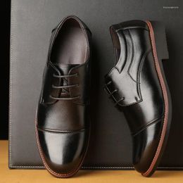 Casual Shoes Business Luxury OXford Men Breathable Leather Rubber Formal Dress Male Office Party Wedding Mocassins 48