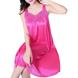 Women's Sleepwear ANJY Women Pajamas Lace Patchwork Night Dress Sleeping Gown Wedding Party