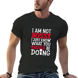 Men's Polos I AM NOT BOSSY JUST KNOW WHAT YOU SHOULD BE DOING T-shirt Korean Fashion Boys Animal Print Men Clothing