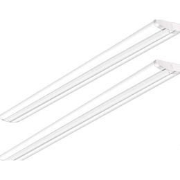 ANTLUX 110W 8FT LED Wraparound Ultra Slim Strip Lights - 12600LM, 5000K, 8 Foot LED Garage Shop Lights, Flush Mount Warehouse Office Ceiling Lighting Fixture