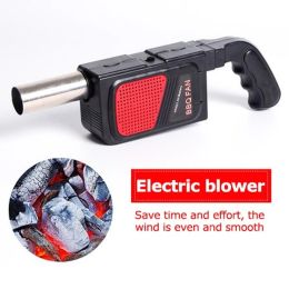 Lighters 2024 Portable Handheld Electric BBQ Fan Air Blower for Outdoor Camping Barbecue Picnic BBQ Cooking Tool Grill Accessories