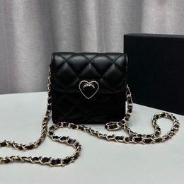10A Fashion Chain Clutch Women Wallet Coin Portable Evening Diamond Lattice Holder Flap Classic Luxury Handbag Quilted Purse Pochette C Qshb