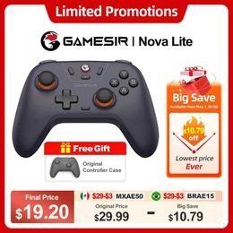 ks Gamesir Nova Lite T4 PC Nintendo Switch Controller Bluetooth 2.4g Wireless Game Board Hall Effect Joystick NS Steam Android iOS J240507