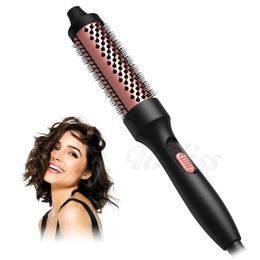 Curling Irons Hot brush hot round 1 1/2 inch curled iron Q240506