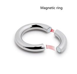 5 Size For Choose Heavy Duty Male Magnetic Ball Scrotum Stretcher Metal Penis Cock Lock Ring Delay Ejaculation Bdsm Sex Toy Men SH6030498