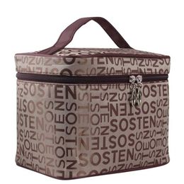 Cosmetic Organiser 2021 Letters Cosmetic Bag Women Fold Waterproof Toilet Set Washing Essential Travel Organiser Bag Professional Makeup Bag CQ95 Y240503