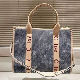 High quality denim bag for women's bag 2024, simple and large capacity handbag, carry it out, fashionable design tote bag