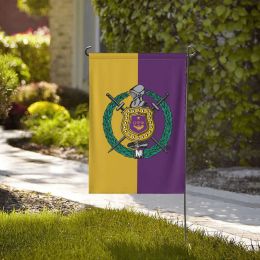 Accessories Omega Fraternity Psi Phi OPP Garden Flag Doublesided Printing Decorative Flags Yard Banner Holiday Flag Party Outdoor Home sign