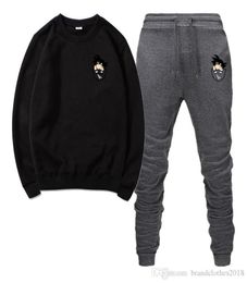 Fashion Brand Mens Tracksuit Letter Luxury Casual Suits Sweatshirt Pants Autumn Winter Kits Sports Running Tracksuit Size S3XL9550994