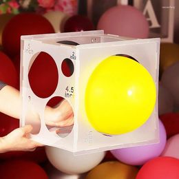 Party Decoration 2024 10 Holes Balloon Sizer Box Arches Columns Make Size Measurement Tool For Birthday