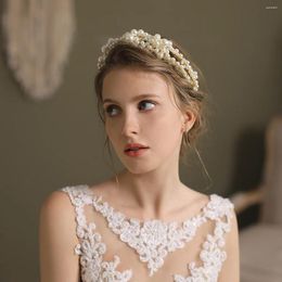 Headpieces Selling Super Fairy Double Strand Pearl Headband Bridal Headpiece Elegant Style Wedding Hair Accessories