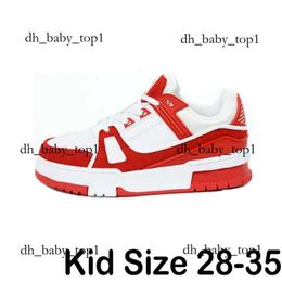 lousi vouton lvse shoe 2024 Designer Sneakers Casual Kids Shoes Trainer Black White Panda Fashion Low Top Platform Letter Rubber Eur 28-35 5173 louiseviution shoe