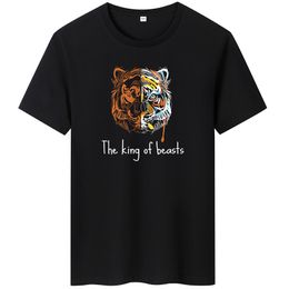 Summer Mens T Shirt Tiger Designer Casual Woman Shirts Streetwear Couples Clothing Crew Neck Short Sleeve Tees Sports Man Tops High Quality Oversized Tshirts M-6XL