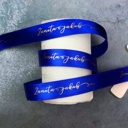 accessories Custom Ribbon Personal Names Printed Satin Rubban Tape Bridal Groom Love Rings Wedding Bouquet Giftbox Bracelet Giveaway Packing