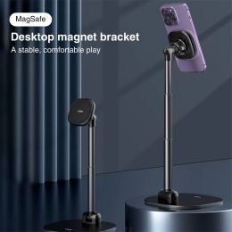 Stands New Desktop Magnetic Phone Holder Stand Smartphone Support for Magsafe iPhone 12 13 Mini Pro Max 14 15 Phone Mount Accessories