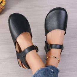 Sandals Closed Toe For Women Summer Casual Flat Fashion Designer Party Shoes Woman Footwear Sandalias De Mujer Sandales