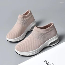 Casual Shoes 2024 Non-slip Fashion Sport For Ladies Wedge Platform Women Sneakers Mesh Breathable Women's Vulcanised