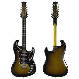 Guitar 12 String Electric Guitar 42 Inch High Gloss Finish Basswood Body Canada Maple Neck 21 Frets Electric Guitar