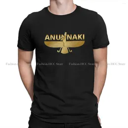 Men's T Shirts Mesopotamian God ANUNNAKI Round Collar TShirt Ancient Egypt Egyptian Original Polyester Shirt Man's Tops Individuality