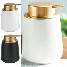 Liquid Soap Dispenser Hand Bar Dish Bottle Set Ceramic 400ml Capacity Refillable