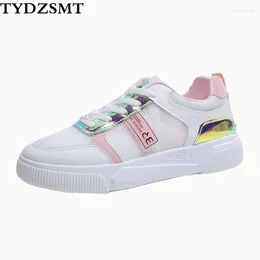 Fitness Shoes TYDZSMT Women Bling Print Spring Trend Casual Flats Sneakers Female Fashion Comfort White Vulcanised Platform