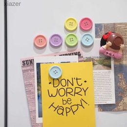 Fridge Magnets Candy Colour Button Edge Magnet Photo Information Board Magnetic Home Decoration WX