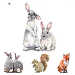 Wall Stickers Cute Animals Rabbits Bird Sticker Children's Kids Room Home Decoration Living Bedroom Wallpaper Removable