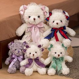 Cute loli, beautiful lace teddy bear doll, teddy bear small plush toy, grab machine doll activity gift