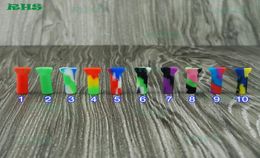 Portable Silicone Filter Tips for Dry Herb Tobacco RAW Rolling Papers With 10 Colors Tobacco Cigarette Holder3677232