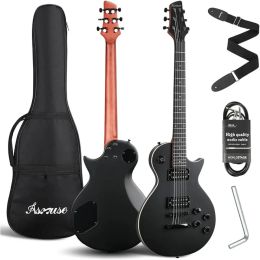 Guitar 39 Inch LP Electric Guitar Kit Electric Guitar With Volume/Tone Controls, 3Way Pickup (Black) Freight free