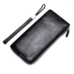 Wallets Men's Wallet Zipper Long Phone Bag Korean Version Multi Functional Handle With Handheld