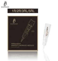 Biomaser Professional Permanent Makeup Cartridge Needles 1R 2R 3RL 5RL Disposable Sterilised Tattoo Pen Machine Needles Tips227a311750871