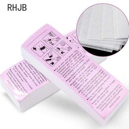 Pomades Waxes High quality new 100 pieces of non-woven fabric hair removal wax paper roll strip Q240506