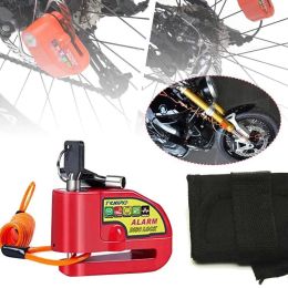 Brakes Bicycle Lock Alarm Disc Brake Lock 110dB Loud Anti Theft Alarm Waterproof for Bikes Motorcycles Scooter with Reminder Fast deliv