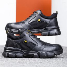 Boots Non-slip Anti-stab Rubber Sole Safety Work Men's Shoes Summer Breathable Anti-smash Steel Plate Comfortable Mens