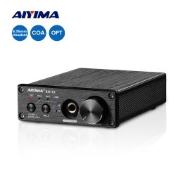Amplifiers AIYIMA Audio USB Decoder DACA3 Converter 192KHz Dual ES9038Q2M Decoding Stereo Headphone Amplifier Optical Coaxial Amplifiers