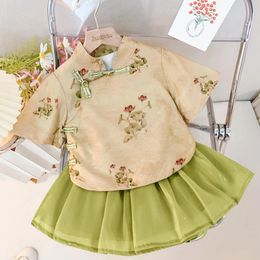 Clothing Sets Girls Clothes Summer 2024 Children Princess Shirts Tutu Skirts 2pcs Party Suit For Baby Costume Kids Outfits Toddler 3 4 5Y