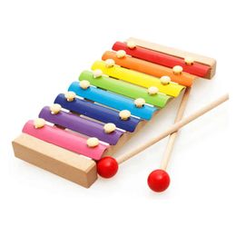 Music Wooden Toy Baby Instrument Wholesale Xylophone Infant Musical Funny For Boy Girls Educational Toys al s