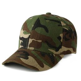 Ball Caps 2022 Spring Summer Mens Army Camouflage Cap Camo Baseball Hunting Fishing Blank Desert Hat d240507