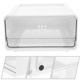 Storage Boxes Bins Desktop storage box document drawer dressing table for Organising bathroom glass panels Q240506