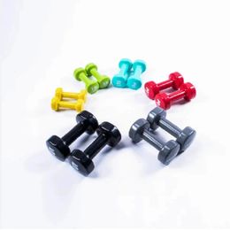 MDK1014 Manufacturer Wholesale Dumbbell 15KG Vinyl Coated Aerobic Hex 240425