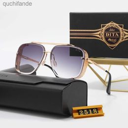 Retro Original Ditar Designer Sunglass New Unisex High End Metal Box Outdoor Driving Sun Protection Sunglasses with Brand Logo