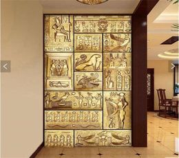 Abstract personality character painting large murals TV setting wall paper porch corridor nonwoven wallpaper in ancient Egypt235212198604