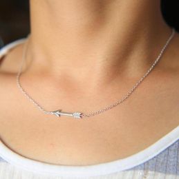 925 sterling silver arrow pendant necklace with delicate link chain arrow necklace jewelry9018288