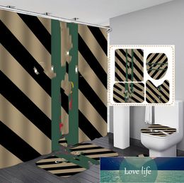 Top Quality Bathroom Shower Curtain Cross-Border Waterproof Shower Curtain Toilet Carpet Suit