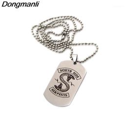 Pendant Necklaces P2226 Dongmanli TV Series Riverdale Necklace Stainless Steel Fashion Inspired Jewelry For Fans Laser Printing16301868