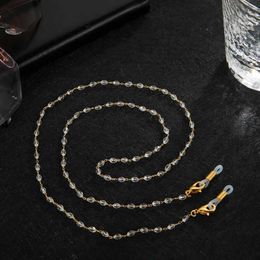 Eyeglasses chains Skyrim Fashion Women Crystal Beads Glasses Chains Sunglasses Holder Chain Eyeglasses Cord Neck Strap Rope Accessories for Women