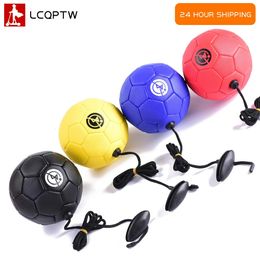 Football training ball Kick Soccer Ball TPU Size 2 kids adult futbol with String beginner Trainer Practise Belt drop 240507